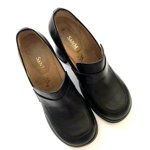 San Marina Paris Women's Size 38 EU Chunky Block Closed Toe Court Shoes